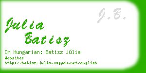julia batisz business card